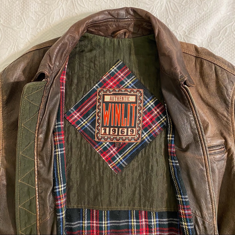 Authentic vintage Winlet Leather Jacket 1969